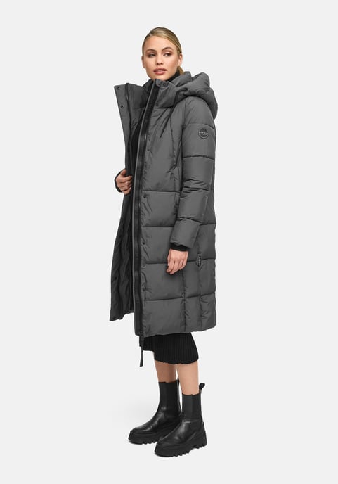 Marikoo Damen Winter Steppmantel Chumanii XVI mit Magnettaschen - Image 5