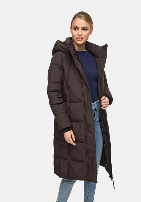 Marikoo Damen Winter Steppmantel Chumanii XVI mit Magnettaschen - Image 5