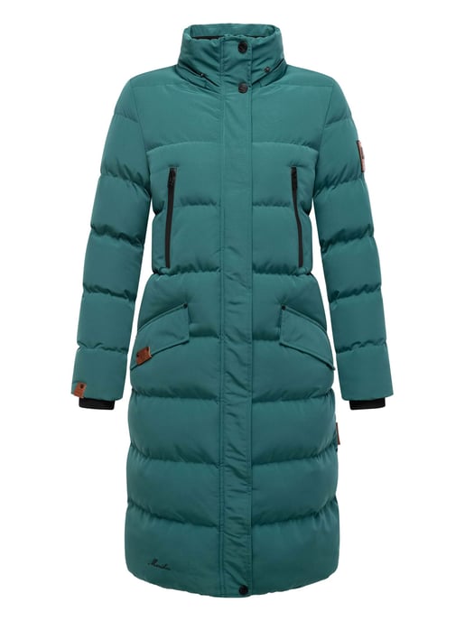 Marikoo Damen Winterjacke – Schneesternchen, lang mit Kapuze & Fellkragen - Image 6