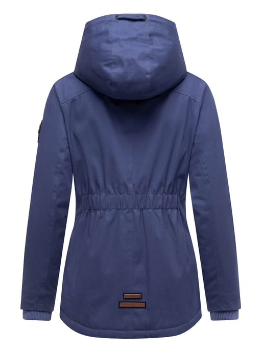 Marikoo Damen Winterjacke mit Teddyfell-Innenfutter & Kapuze - Image 4