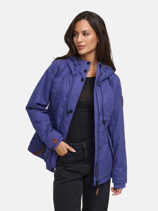 Marikoo Damen Winterjacke mit Teddyfell-Innenfutter & Kapuze - Image 5
