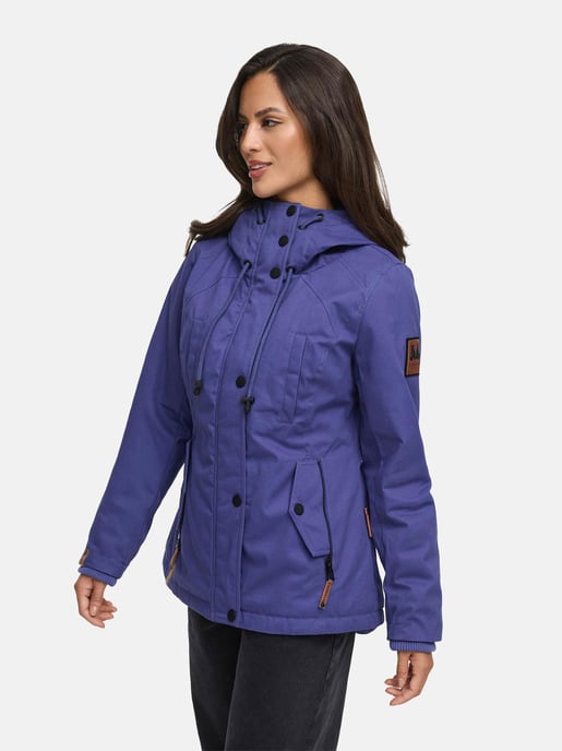 Marikoo Damen Winterjacke mit Teddyfell-Innenfutter & Kapuze - Image 6