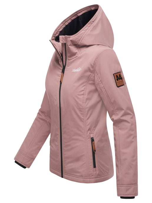 Marikoo Damen Übergangsjacke leichte wind- und wasserabweisende Jacke mit Kapuze Mauve - Image 3