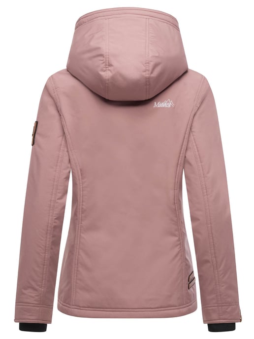 Marikoo Damen Übergangsjacke leichte wind- und wasserabweisende Jacke mit Kapuze Mauve - Image 4