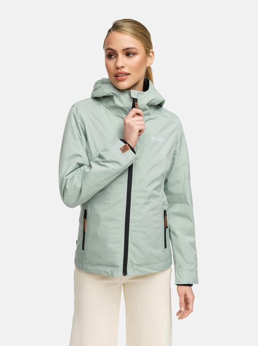 Marikoo Damen Übergangsjacke Erdbeere mit Doppelkragen & Fleece-Innenfutter - Image 4