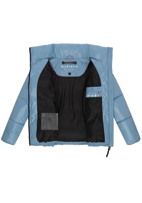 Marikoo Damen Winterjacke Hazalee im Puffer-Stil mit glänzender Optik - Image 4
