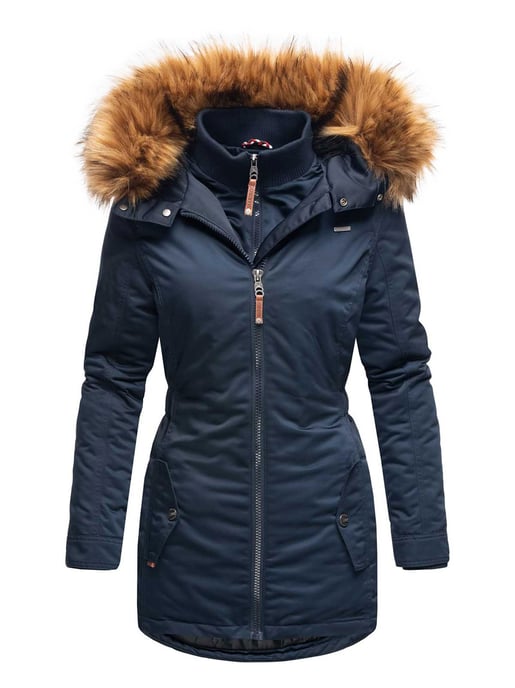 Marikoo Damen Winterjacke – Sanakoo, warm mit abnehmbarem Fellkragen - Image 2