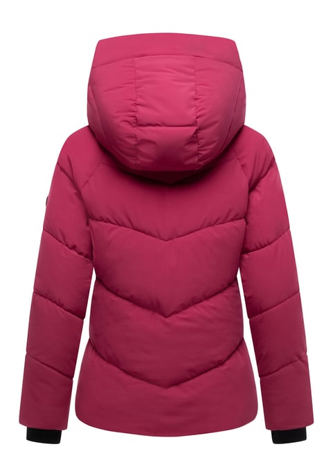 Marikoo Damen Wintersteppjacke Kwamee mit Kapuze & Zwei-Wege-Reißverschluss - Image 3
