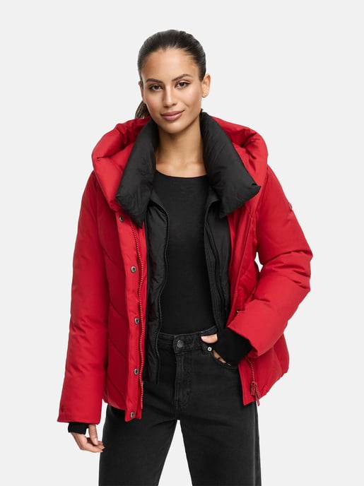 Marikoo Damen Wintersteppjacke Nadiraa mit 2-in-1-Design & Kapuze - Image 6
