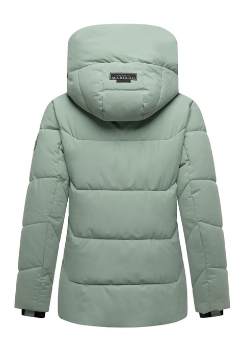 Marikoo Damen Winter Steppjacke Kuscheltatze XVI mit Kapuze - Image 3