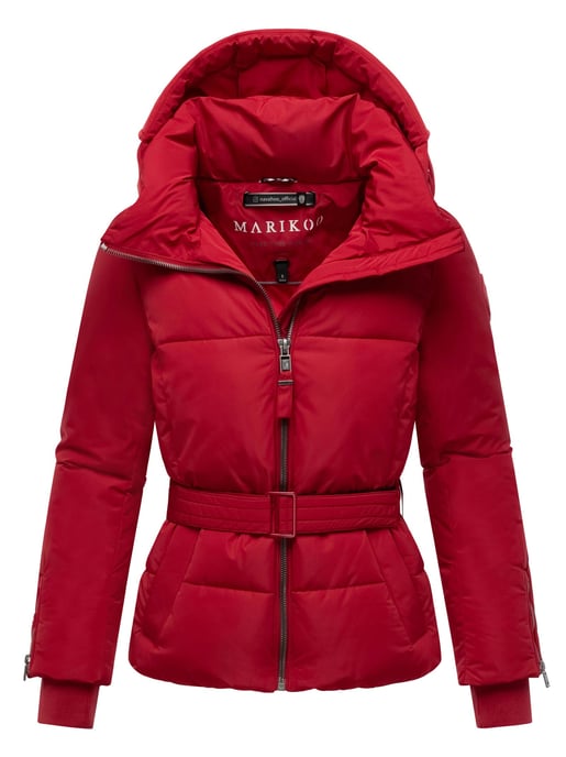 Marikoo Damen Steppjacke Aleyna mit Taillengürtel & Magnetverschlüssen - Image 1
