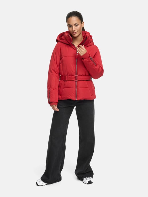 Marikoo Damen Steppjacke Aleyna mit Taillengürtel & Magnetverschlüssen - Image 6