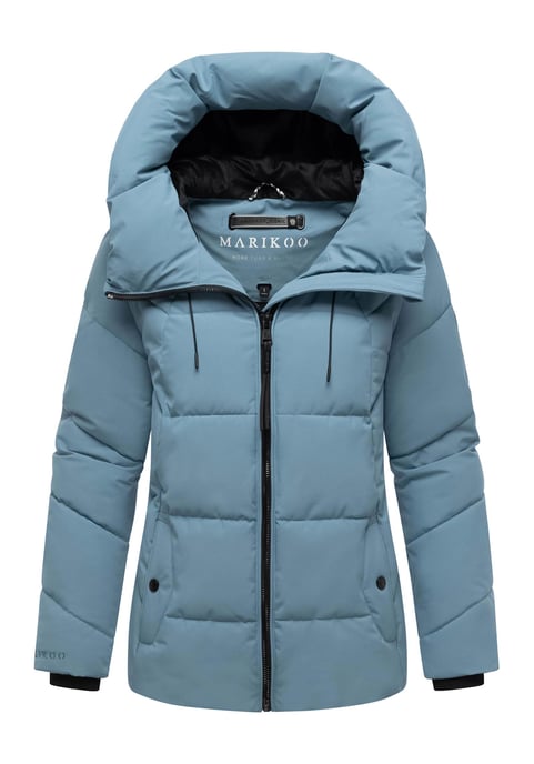 Marikoo Damen Winter Steppjacke Kuscheltatze XVI mit Kapuze - Image 1