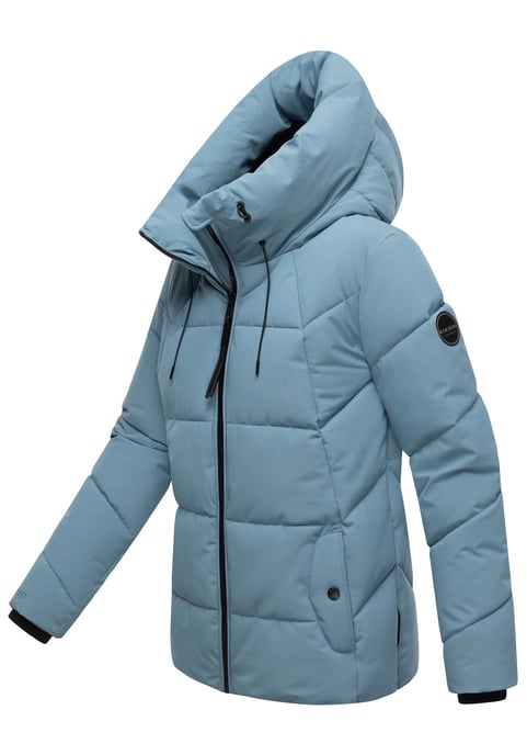Marikoo Damen Winter Steppjacke Kuscheltatze XVI mit Kapuze - Image 2