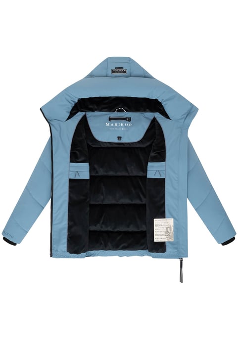 Marikoo Damen Winter Steppjacke Kuscheltatze XVI mit Kapuze - Image 4