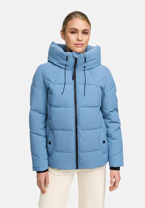 Marikoo Damen Winter Steppjacke Kuscheltatze XVI mit Kapuze - Image 5