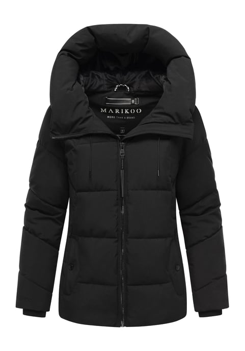 Marikoo Damen Winter Steppjacke Kuscheltatze XVI mit Kapuze - Image 1