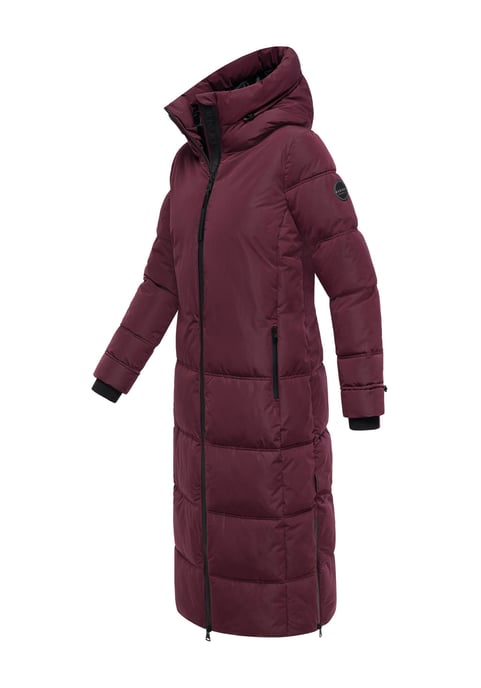 Marikoo Damen Winter Steppmantel Honiaa XVI mit Kapuze & Reißverschlusstaschen - Image 3