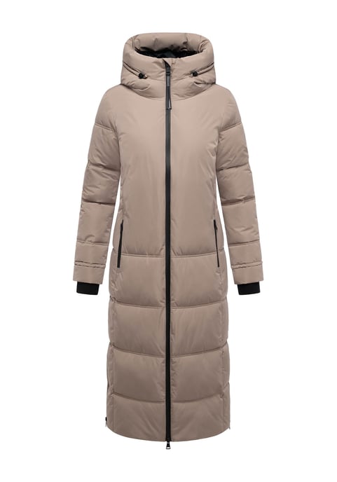 Marikoo Damen Winter Steppmantel Honiaa XVI mit Kapuze & Reißverschlusstaschen - Image 2