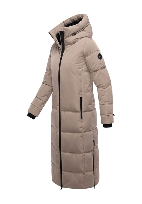 Marikoo Damen Winter Steppmantel Honiaa XVI mit Kapuze & Reißverschlusstaschen - Image 3