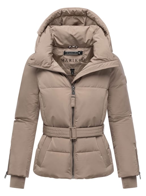 Marikoo Damen Steppjacke Aleyna mit Taillengürtel & Magnetverschlüssen - Image 1