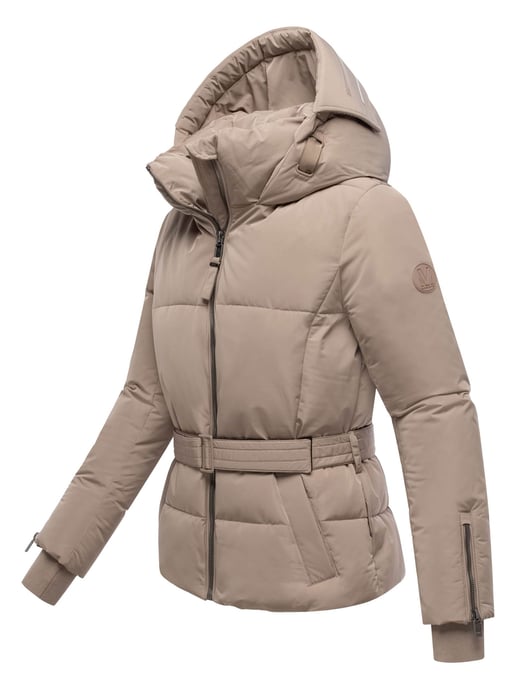 Marikoo Damen Steppjacke Aleyna mit Taillengürtel & Magnetverschlüssen - Image 2