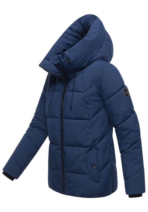 Marikoo Damen Winter Steppjacke Kuscheltatze XVI mit Kapuze - Image 2