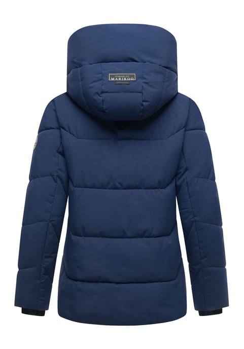 Marikoo Damen Winter Steppjacke Kuscheltatze XVI mit Kapuze - Image 3