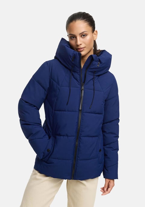 Marikoo Damen Winter Steppjacke Kuscheltatze XVI mit Kapuze - Image 5