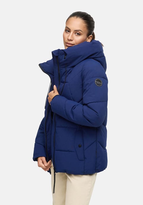Marikoo Damen Winter Steppjacke Kuscheltatze XVI mit Kapuze - Image 6