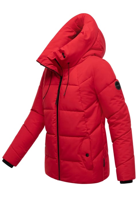 Marikoo Damen Winter Steppjacke Kuscheltatze XVI mit Kapuze - Image 2
