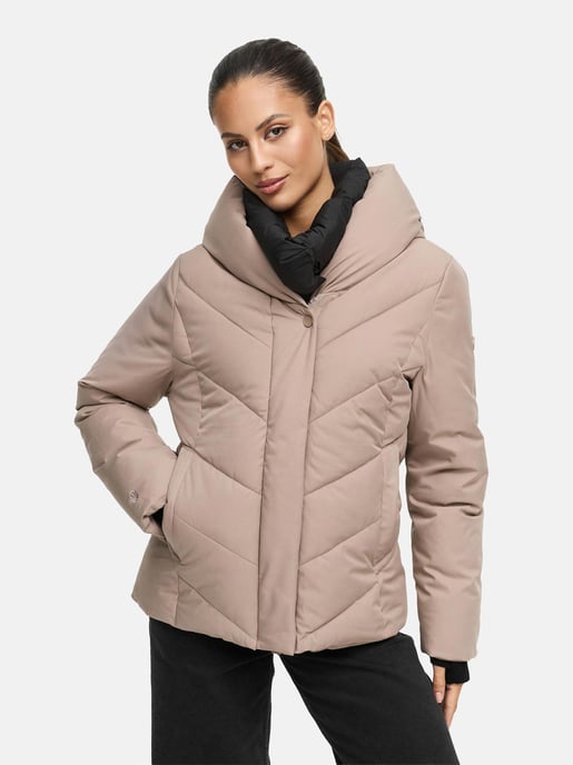 Marikoo Damen Wintersteppjacke Nadiraa mit 2-in-1-Design & Kapuze - Image 5
