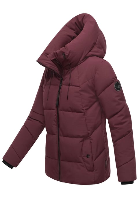 Marikoo Damen Winter Steppjacke Kuscheltatze XVI mit Kapuze - Image 2