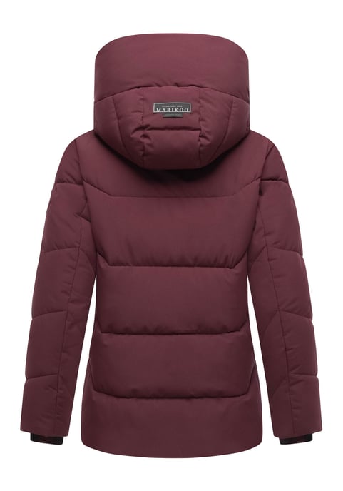 Marikoo Damen Winter Steppjacke Kuscheltatze XVI mit Kapuze - Image 3