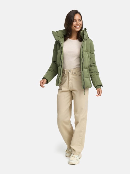 Marikoo Damen Steppjacke Aleyna mit Taillengürtel & Magnetverschlüssen - Image 5