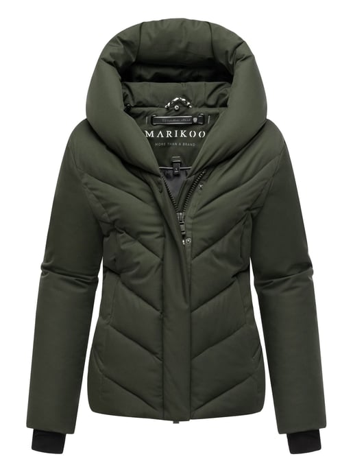 Marikoo Damen Wintersteppjacke Nadiraa mit 2-in-1-Design & Kapuze - Image 2