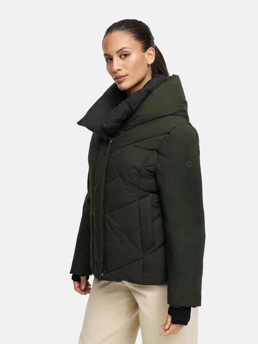 Marikoo Damen Wintersteppjacke Nadiraa mit 2-in-1-Design & Kapuze - Image 5