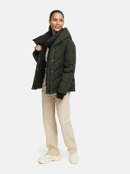 Marikoo Damen Wintersteppjacke Nadiraa mit 2-in-1-Design & Kapuze - Image 6