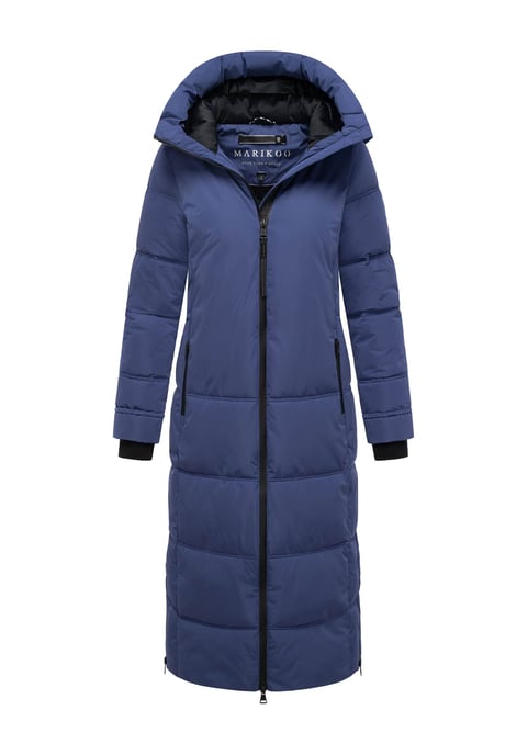 Marikoo Damen Winter Steppmantel Honiaa XVI mit Kapuze & Reißverschlusstaschen - Image 1