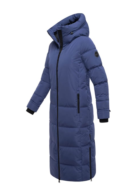 Marikoo Damen Winter Steppmantel Honiaa XVI mit Kapuze & Reißverschlusstaschen - Image 3