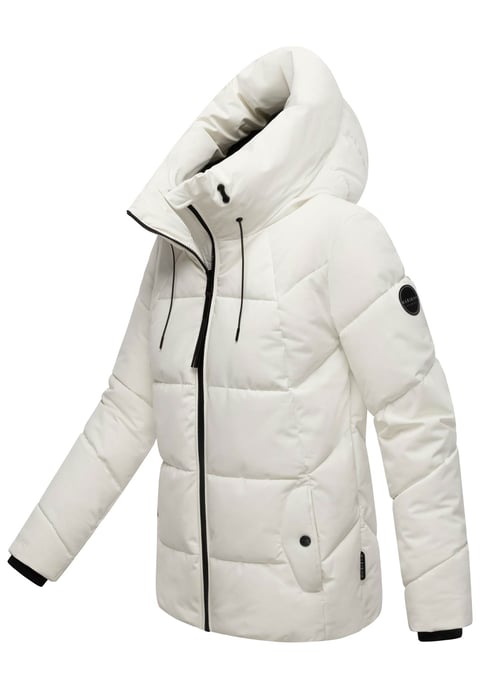 Marikoo Damen Winter Steppjacke Kuscheltatze XVI mit Kapuze - Image 2