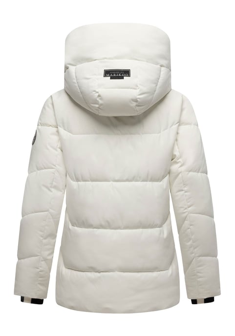 Marikoo Damen Winter Steppjacke Kuscheltatze XVI mit Kapuze - Image 3