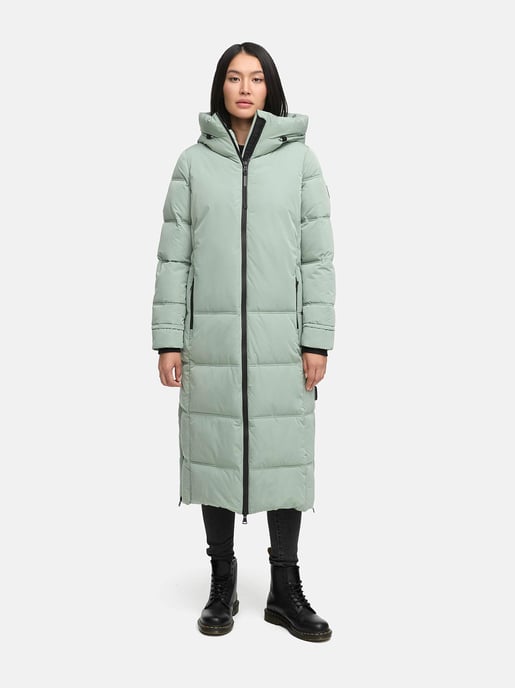 Marikoo Damen Winter Steppmantel Honiaa XVI mit Kapuze & Reißverschlusstaschen - Image 1