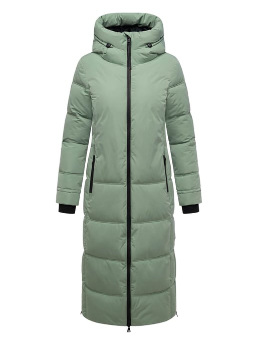 Marikoo Damen Winter Steppmantel Honiaa XVI mit Kapuze & Reißverschlusstaschen - Image 6