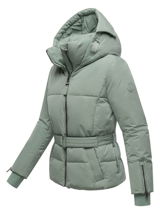 Marikoo Damen Steppjacke Aleyna mit Taillengürtel & Magnetverschlüssen - Image 2