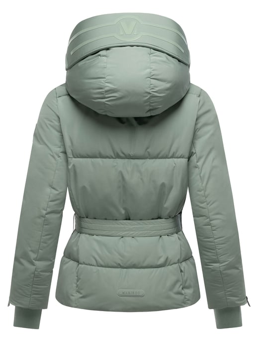 Marikoo Damen Steppjacke Aleyna mit Taillengürtel & Magnetverschlüssen - Image 3