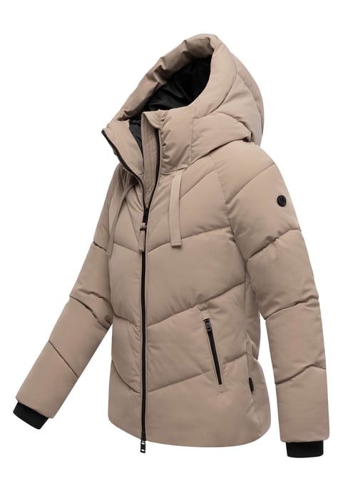 Marikoo Damen Wintersteppjacke Kwamee mit Kapuze & Zwei-Wege-Reißverschluss - Image 2