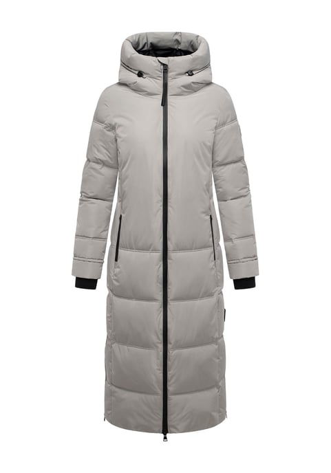 Marikoo Damen Winter Steppmantel Honiaa XVI mit Kapuze & Reißverschlusstaschen - Image 2