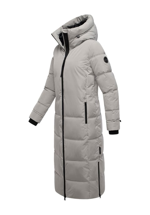 Marikoo Damen Winter Steppmantel Honiaa XVI mit Kapuze & Reißverschlusstaschen - Image 3