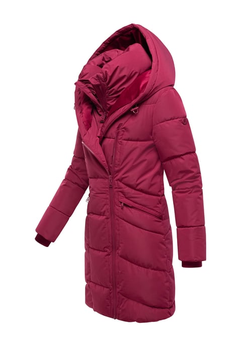 Marikoo Damen Steppmantel Virenaa mit Layer-Look & warmem Fleecefutter - Image 3